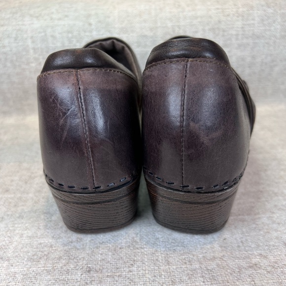 Sofft Berit brown leather slip on clogs shoes size 8M boho classic none slip - Picture 7 of 8